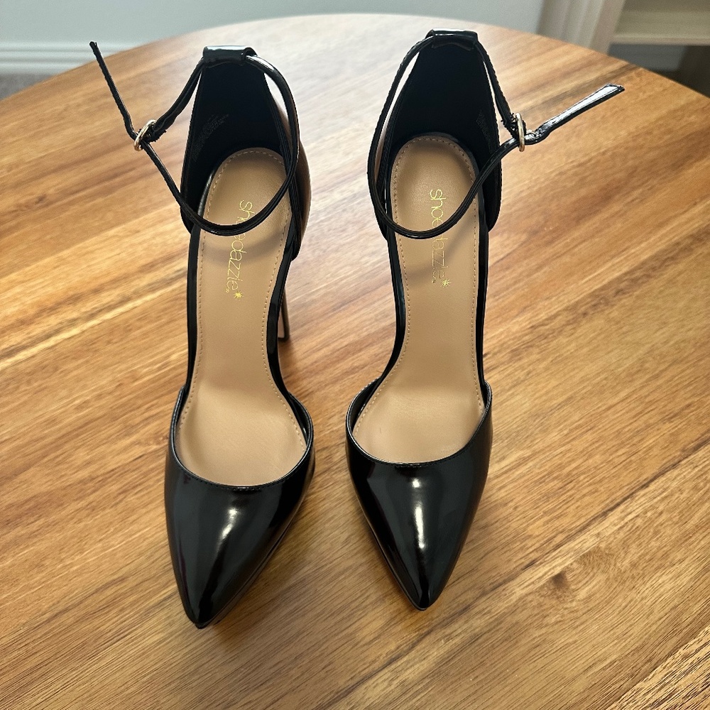 Black stiletto heels